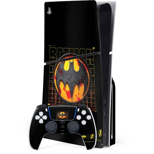DC Comics The Flash Movie: Batman Bloody Logo PlayStation PS5 Skins