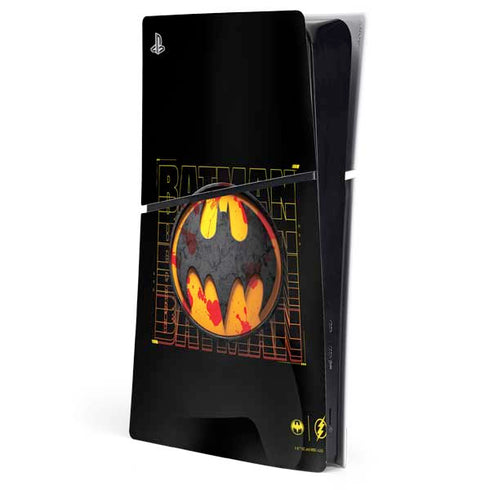 DC Comics The Flash Movie: Batman Bloody Logo PS5 Slim Digital Edition Console Skin