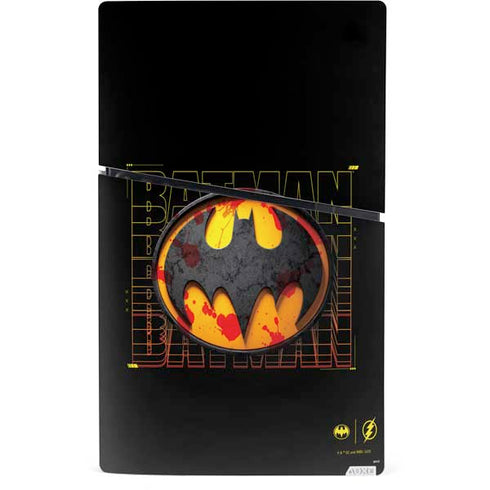 DC Comics The Flash Movie: Batman Bloody Logo PS5 Slim Digital Edition Console Skin