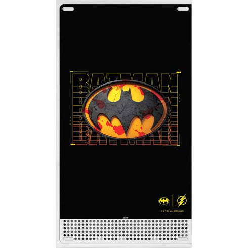 DC Comics The Flash Movie: Batman Bloody Logo Xbox Series S Console Skin