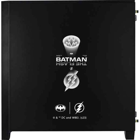 DC Comics The Flash Movie: Batman Flash Future & Past Corsair 4000D Tempered Glass Mid-Tower ATX Case Skin