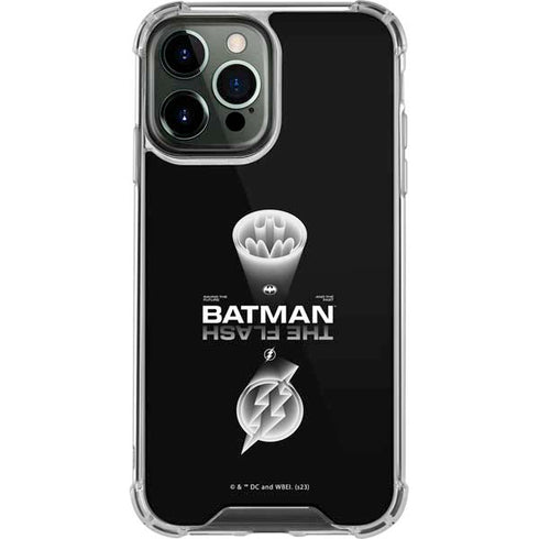 DC Comics The Flash Movie: Batman Flash Future & Past iPhone 14 Pro Max Clear Case