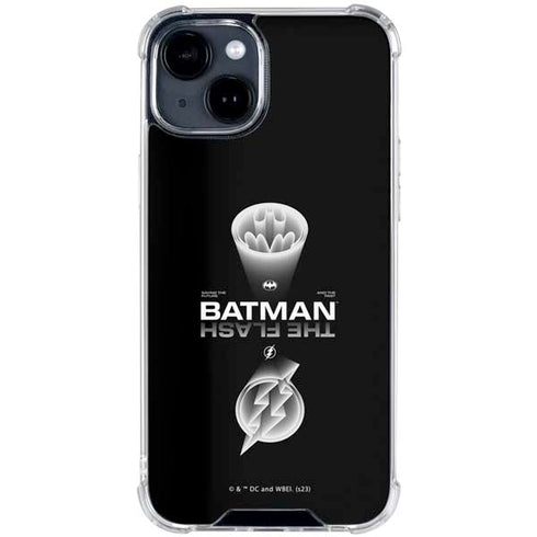 DC Comics The Flash Movie: Batman Flash Future & Past iPhone 15 Clear Case