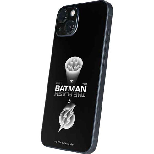 DC Comics The Flash Movie: Batman Flash Future & Past iPhone 15 Skin