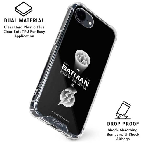 DC Comics The Flash Movie: Batman Flash Future & Past iPhone 16e Clear Case