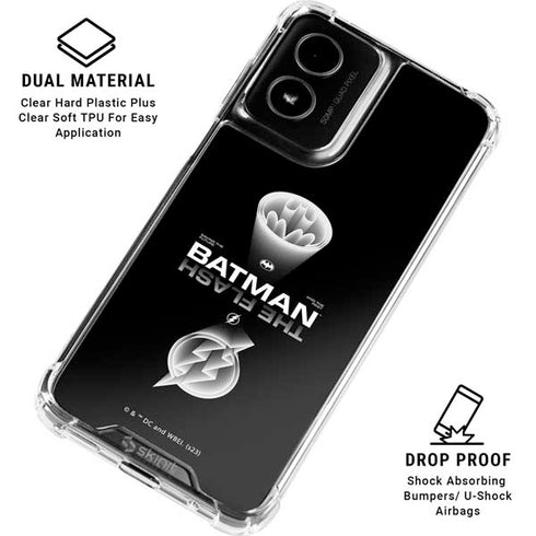 DC Comics The Flash Movie: Batman Flash Future & Past Moto G Power 5G (2024) Clear Case