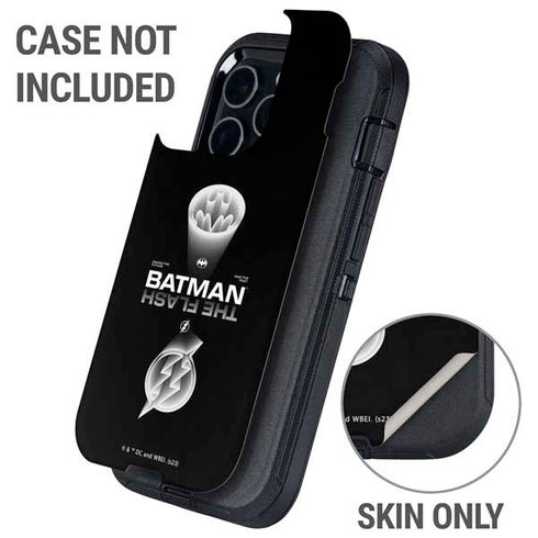 DC Comics The Flash Movie: Batman Flash Future & Past Otterbox Defender iPhone Skin