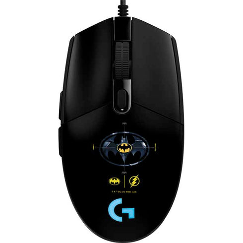 DC Comics The Flash Movie: Batman Multiverse Logos G203 Prodigy RGB Wired Gaming Mouse Skin