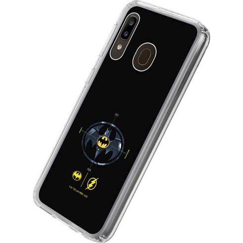 DC Comics The Flash Movie: Batman Multiverse Logos Galaxy A20 Clear Case