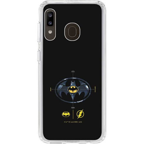 DC Comics The Flash Movie: Batman Multiverse Logos Galaxy A20 Clear Case