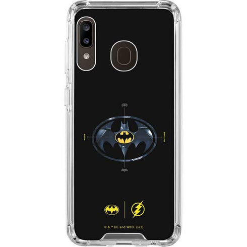 DC Comics The Flash Movie: Batman Multiverse Logos Galaxy A30 Clear Case