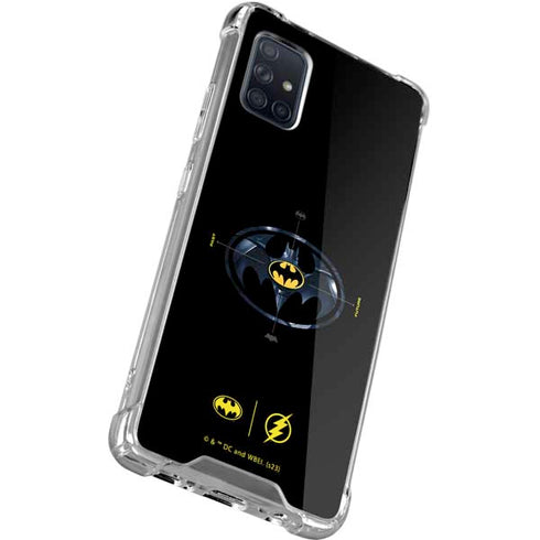 DC Comics The Flash Movie: Batman Multiverse Logos Galaxy A71 5G Clear Case
