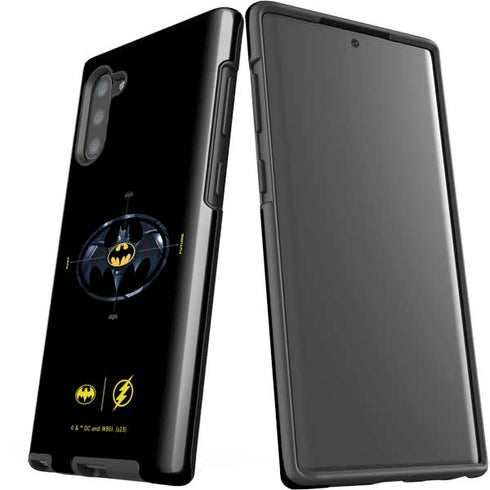 DC Comics The Flash Movie: Batman Multiverse Logos Galaxy Note 10 Pro Case
