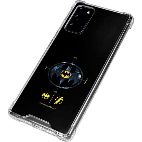 DC Comics The Flash Movie: Batman Multiverse Logos Galaxy Note20 5G Clear Case