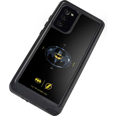 DC Comics The Flash Movie: Batman Multiverse Logos Galaxy Note20 5G Waterproof Case