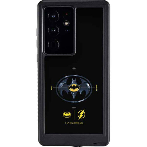 DC Comics The Flash Movie: Batman Multiverse Logos Galaxy S24 Ultra Waterproof Case