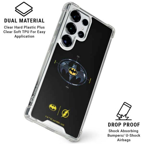 DC Comics The Flash Movie: Batman Multiverse Logos Galaxy S26 Ultra Clear Case