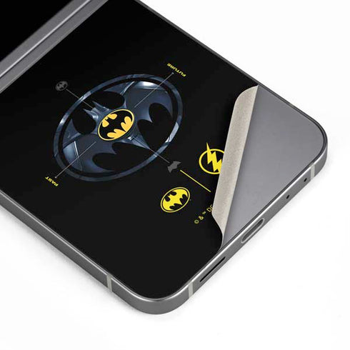 DC Comics The Flash Movie: Batman Multiverse Logos Galaxy Z Flip6 Skin