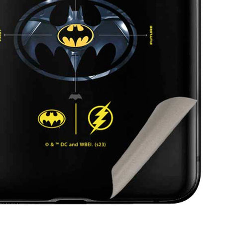 DC Comics The Flash Movie: Batman Multiverse Logos Galaxy Z Flip Skin