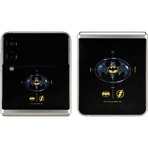 DC Comics The Flash Movie: Batman Multiverse Logos Galaxy Z Flip3 5G Skin
