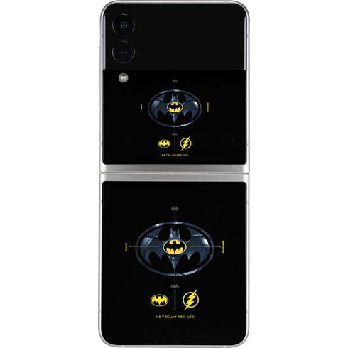 DC Comics The Flash Movie: Batman Multiverse Logos Galaxy Z Flip3 5G Skin