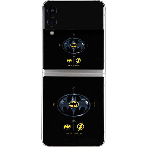 DC Comics The Flash Movie: Batman Multiverse Logos Galaxy Z Flip4 5G Skin