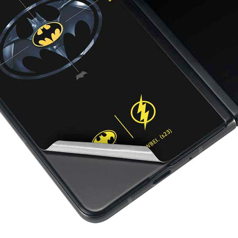DC Comics The Flash Movie: Batman Multiverse Logos Galaxy Z Fold4 5G Skin