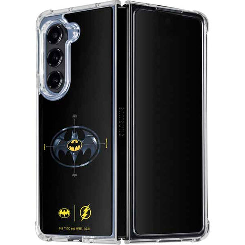 DC Comics The Flash Movie: Batman Multiverse Logos Galaxy Z Fold5 5G Clear Case