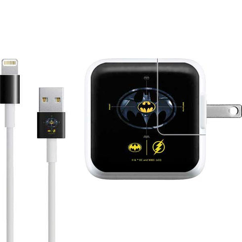 DC Comics The Flash Movie: Batman Multiverse Logos iPad Charger (10W USB) Skin