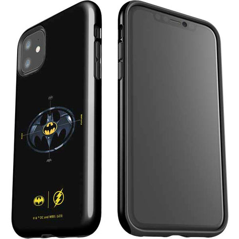 DC Comics The Flash Movie: Batman Multiverse Logos iPhone 11 Impact Case