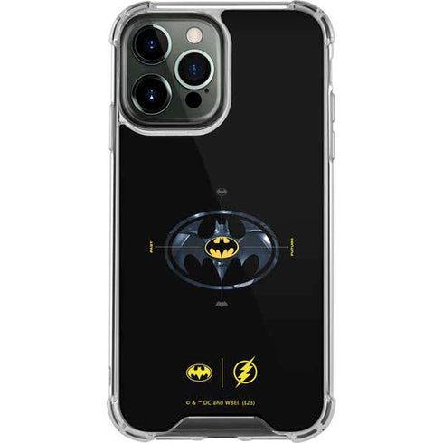 DC Comics The Flash Movie: Batman Multiverse Logos iPhone 13 Pro Max Clear Case