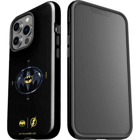 DC Comics The Flash Movie: Batman Multiverse Logos iPhone 14 Pro Impact Case