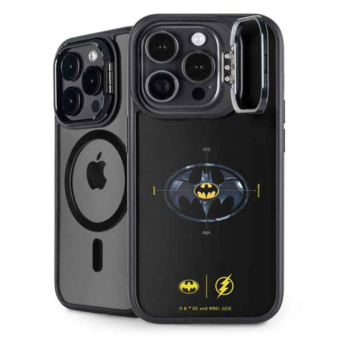 DC Comics The Flash Movie: Batman Multiverse Logos iPhone 14 Pro Max Kickstand Case