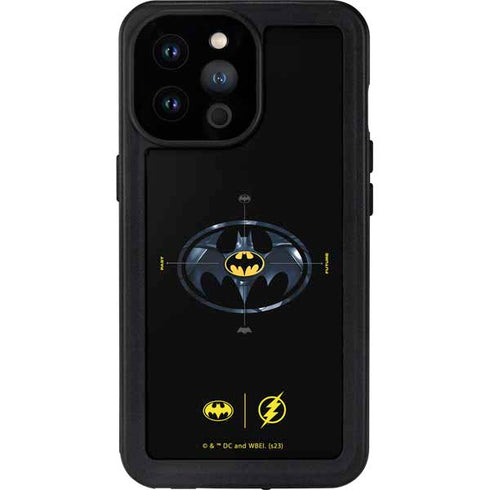 DC Comics The Flash Movie: Batman Multiverse Logos iPhone 14 Pro Max Waterproof Case