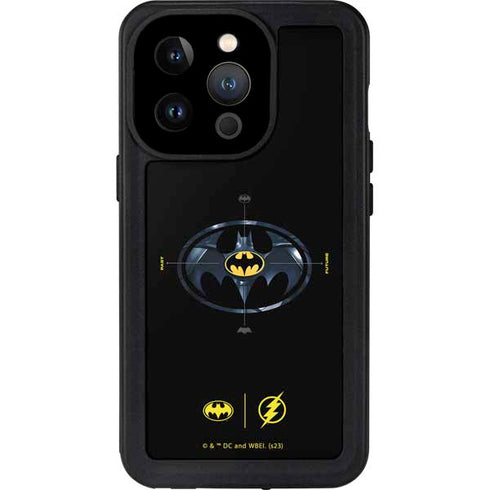 DC Comics The Flash Movie: Batman Multiverse Logos iPhone 14 Pro Waterproof Case