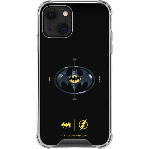 DC Comics The Flash Movie: Batman Multiverse Logos iPhone 15 Clear Case