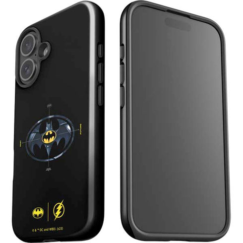DC Comics The Flash Movie: Batman Multiverse Logos iPhone 16 Plus Impact Case