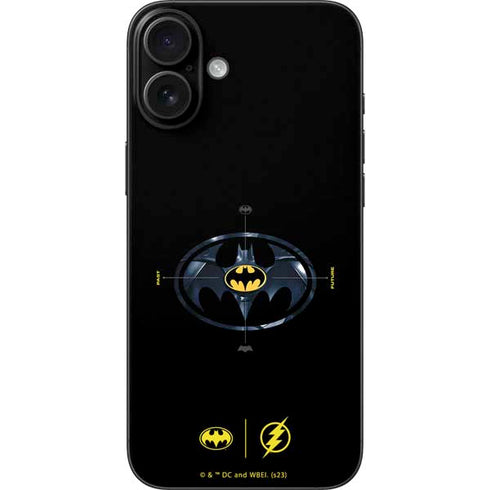 DC Comics The Flash Movie: Batman Multiverse Logos iPhone 16 Plus Skin