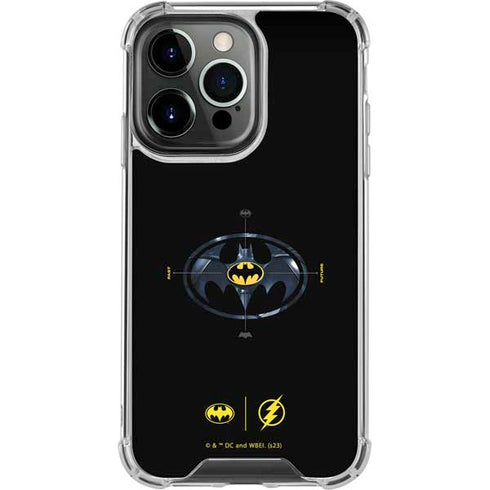 DC Comics The Flash Movie: Batman Multiverse Logos iPhone 16 Pro Max Clear Case