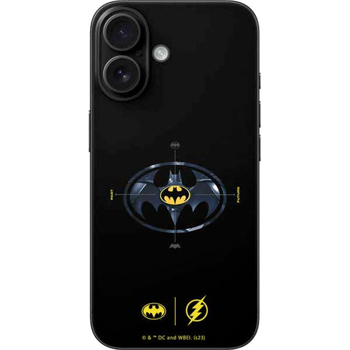 DC Comics The Flash Movie: Batman Multiverse Logos iPhone 16 Skin