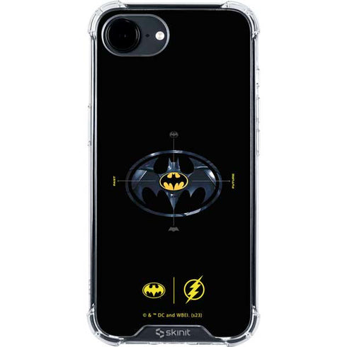 DC Comics The Flash Movie: Batman Multiverse Logos iPhone 16e Clear Case