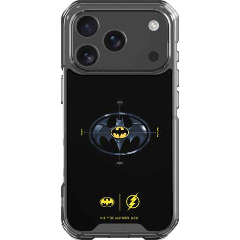 DC Comics The Flash Movie: Batman Multiverse Logos iPhone 17 Pro Clear Case