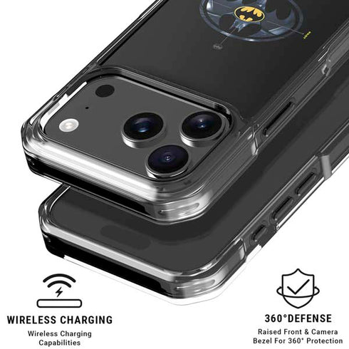 DC Comics The Flash Movie: Batman Multiverse Logos iPhone 17 Pro Clear Case