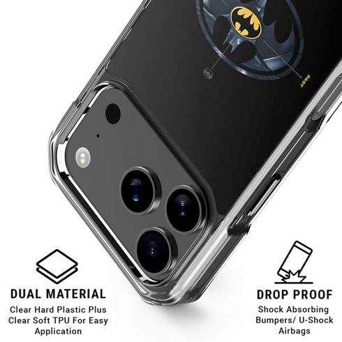 DC Comics The Flash Movie: Batman Multiverse Logos iPhone 17 Pro Clear Case