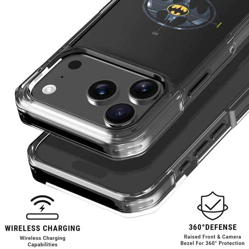 DC Comics The Flash Movie: Batman Multiverse Logos iPhone 17 Pro Max Clear Case