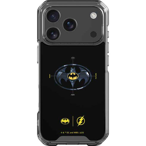 DC Comics The Flash Movie: Batman Multiverse Logos iPhone 18 Pro Clear Case