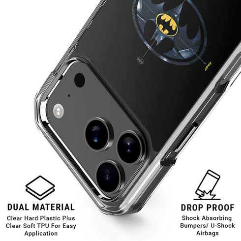 DC Comics The Flash Movie: Batman Multiverse Logos iPhone 18 Pro Clear Case
