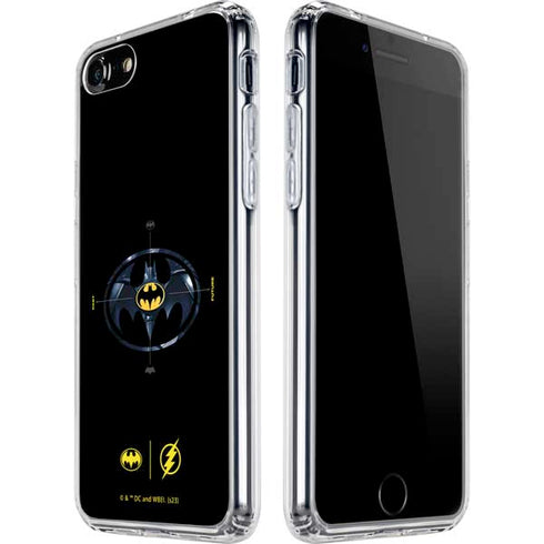 DC Comics The Flash Movie: Batman Multiverse Logos iPhone SE (2nd & 3rd Gen) Clear Case