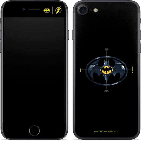 DC Comics The Flash Movie: Batman Multiverse Logos iPhone SE (2nd & 3rd Gen) Skin