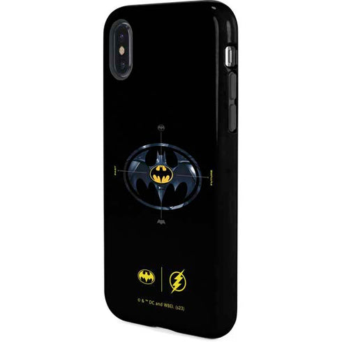 DC Comics The Flash Movie: Batman Multiverse Logos iPhone X Pro Case
